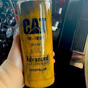 Cat oil filter tumbler cup